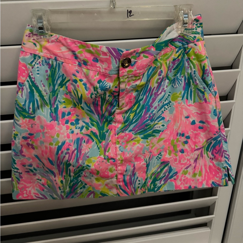 Lily Pulitzer Niki Skirt Multi Fan Sea Print - 2